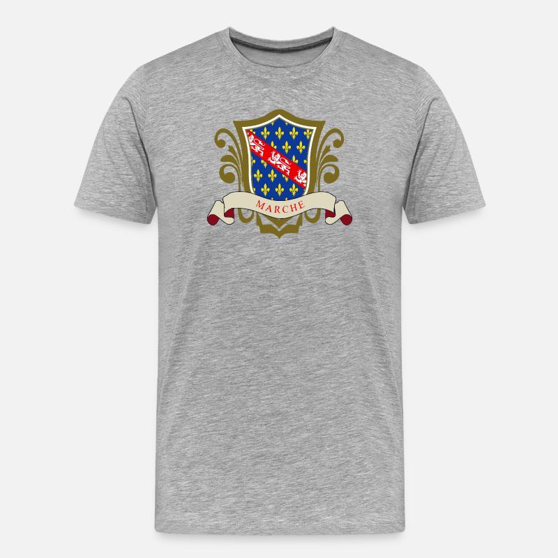 Gehen - Männer Premium Bio T-Shirt - Grau meliert
