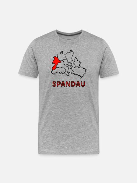 SPANDAU, a district of Berlin - Men's Premium Organic T-Shirt - heather grey