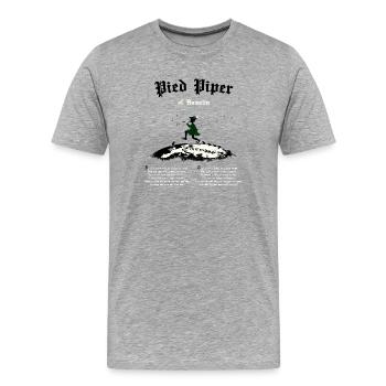 Pied Piper of Hamelin - Men's Premium Organic T-Shirt - heather grey - Front - Damien (186cm)