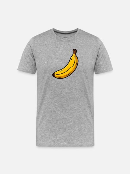 Banana Classic - Men's Premium Organic T-Shirt - heather grey