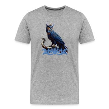Könige der Himmel und der Erde - Männer Premium Bio T-Shirt - Grau meliert - Vorne - Damien (186cm)