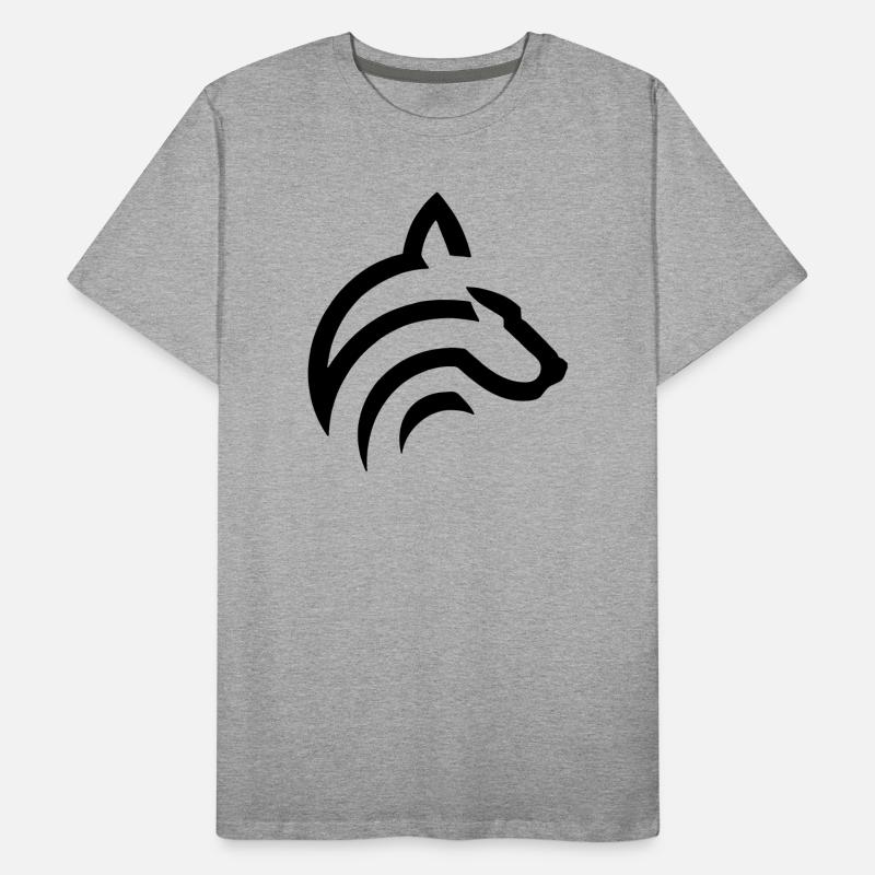 Wolf Männer Premium Bio T-Shirt