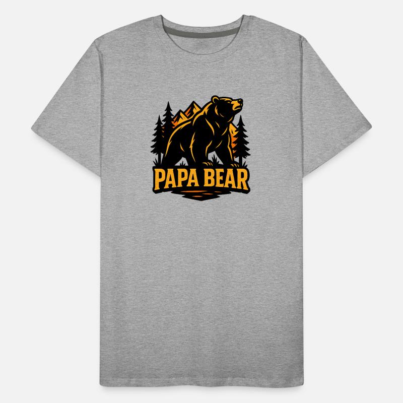 Mächtiger Waldbär Männer Premium Bio T-Shirt