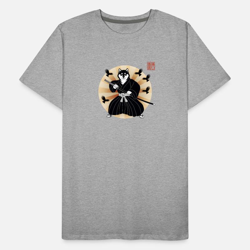 Shiba Samurai Männer Premium Bio T-Shirt
