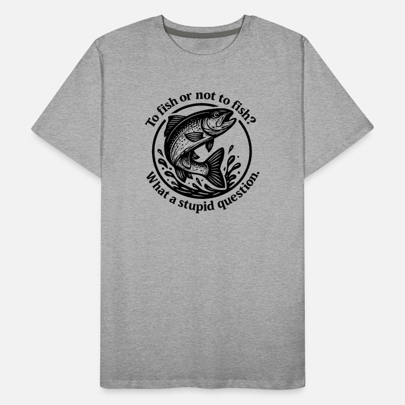 Fish Source Question Motive Men's Premium Organic T-Shirt