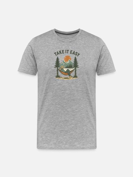 Calme-toi - T-shirt bio Premium Homme - gris chiné
