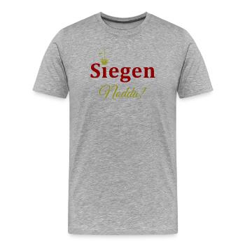 Krönchen Stadt Siegen / Nodda - Männer Premium Bio T-Shirt - Grau meliert - Vorne - Damien (186cm)