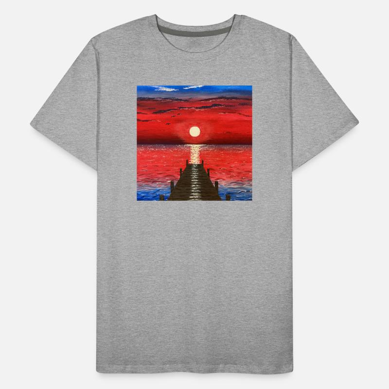 Sunset Men's Premium Organic T-Shirt