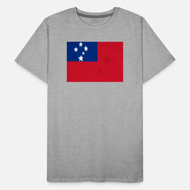 Drapeau des Samoa T-shirt bio Premium Homme