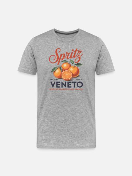Sunset Aperitivo - Men's Premium Organic T-Shirt - heather grey