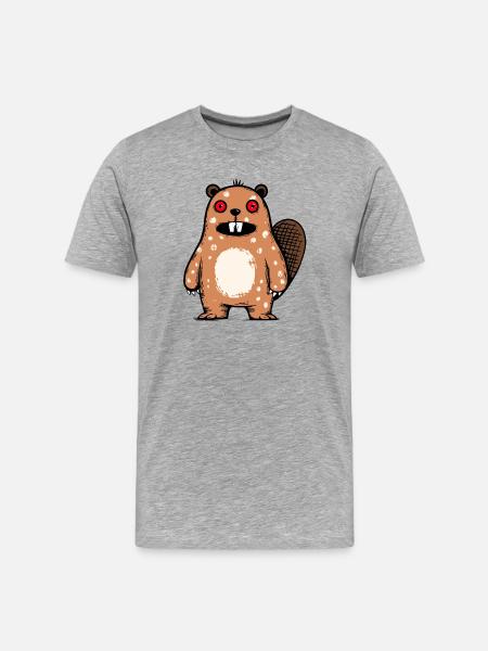 Castor - T-shirt bio Premium Homme - gris chiné