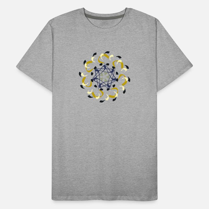Motif de mandala complexe dans des tons de terre T-shirt bio Premium Homme