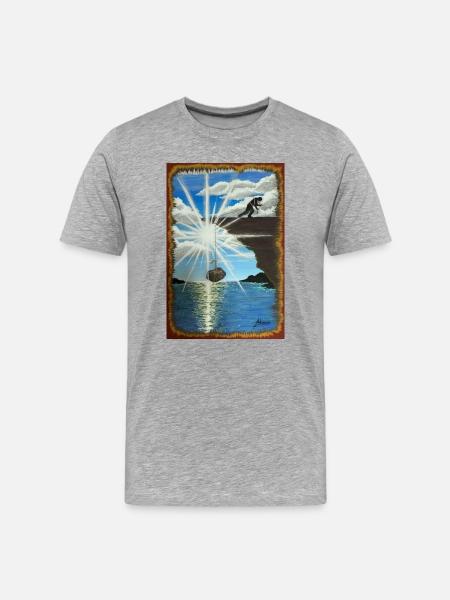 Life is hard - Men's Premium Organic T-Shirt - heather grey