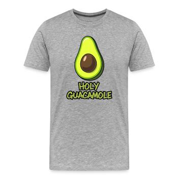 Holy guacamole - Men's Premium Organic T-Shirt - heather grey - Front - Damien (186cm)