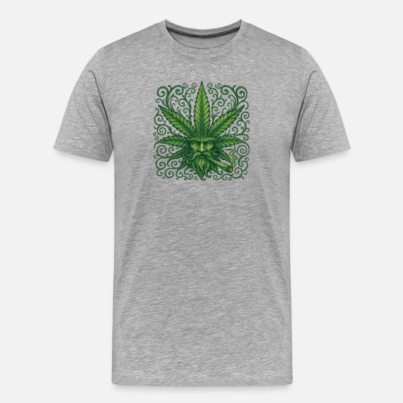 Green High Guardians - Männer Premium Bio T-Shirt - Grau meliert
