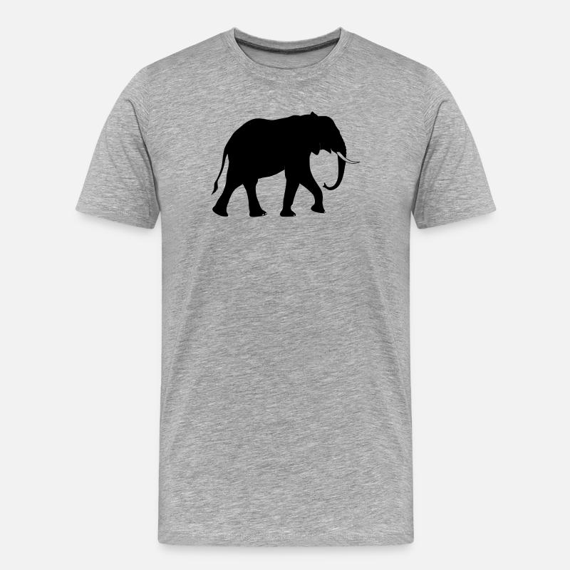 Geometric Solar Eclipse Abstract Print - Men's Premium Organic T-Shirt - heather grey