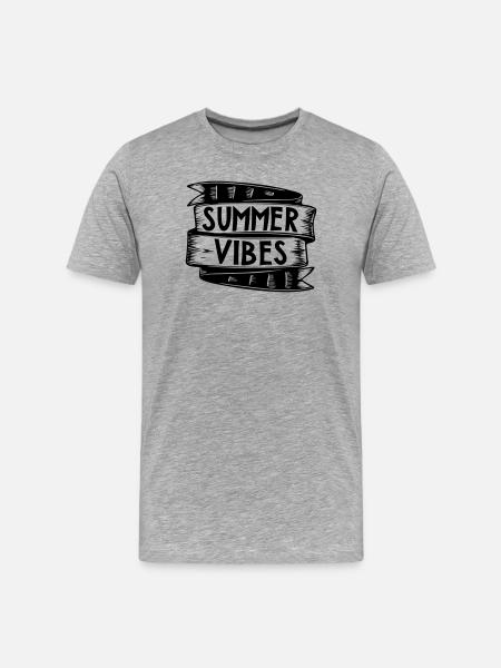 Summer Vibes | Vector graphic - Men's Premium Organic T-Shirt - heather grey