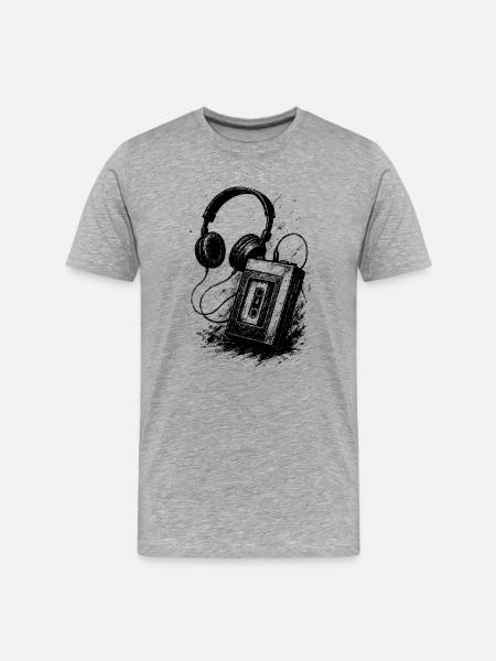 Analog sound - Men's Premium Organic T-Shirt - heather grey