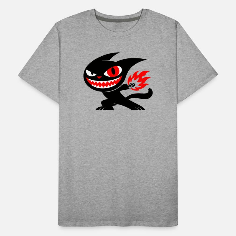 Creature on fire Männer Premium Bio T-Shirt