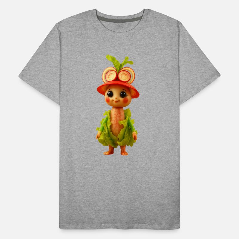 Funny vegetable figurine ideal for children Men's Premium Organic T-Shirt