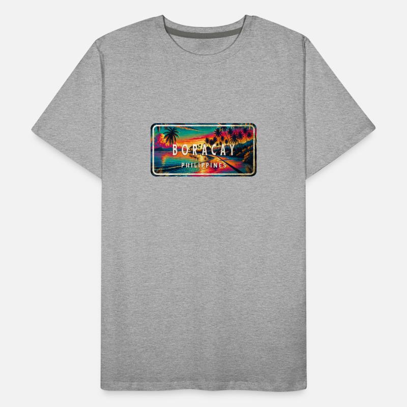 Boracay – Paradise in the Philippines Men's Premium Organic T-Shirt