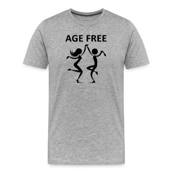 Futuristic Animal Motifs Print - Men's Premium Organic T-Shirt - heather grey - Front - Damien (186cm)