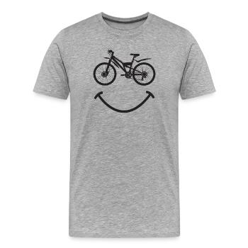 VTT VTT - T-shirt bio Premium Homme - gris chiné - Devant - Damien (186cm)