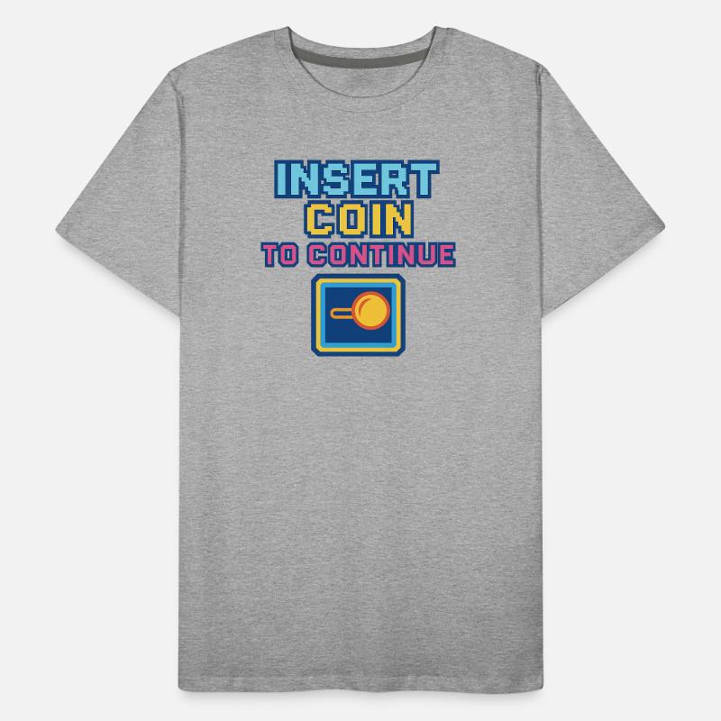 Conception de jeux d’arcade Retro Pixel T-shirt bio Premium Homme