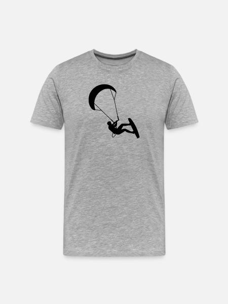 Kiters. Kitesurfing - Men's Premium Organic T-Shirt - heather grey