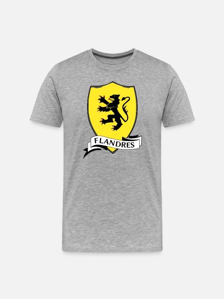 Flanders - Men's Premium Organic T-Shirt - heather grey