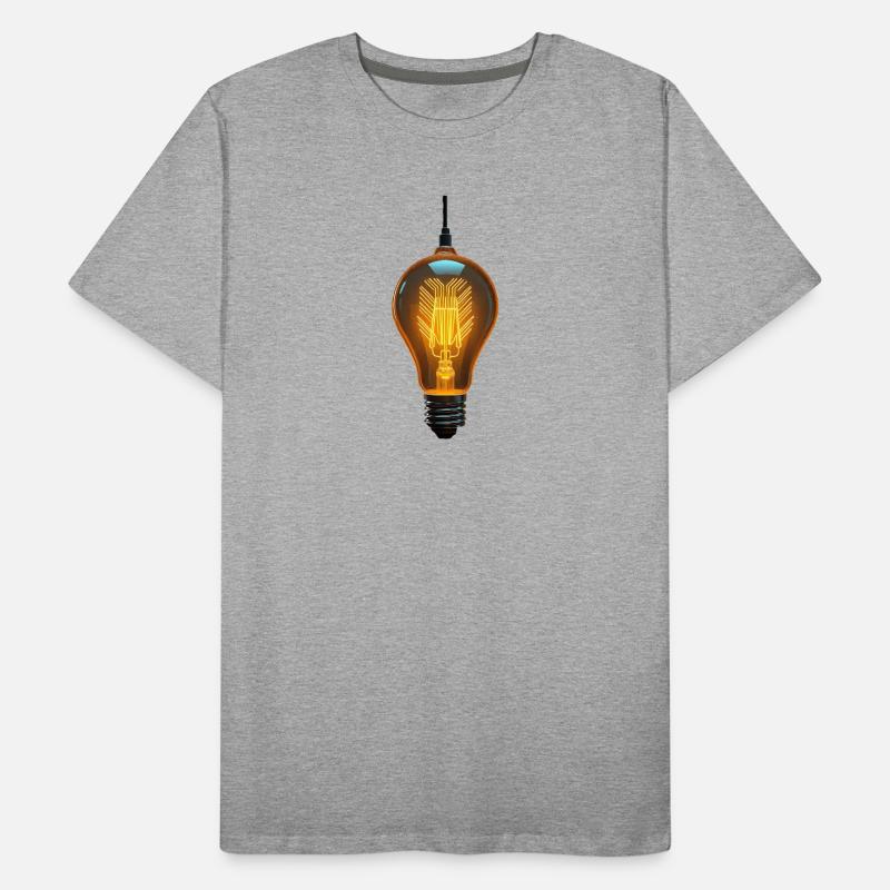 Light bulb and circuit Men's Premium Organic T-Shirt