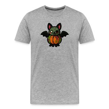 Batkinstein - T-shirt bio Premium Homme - gris chiné - Devant - Damien (186cm)