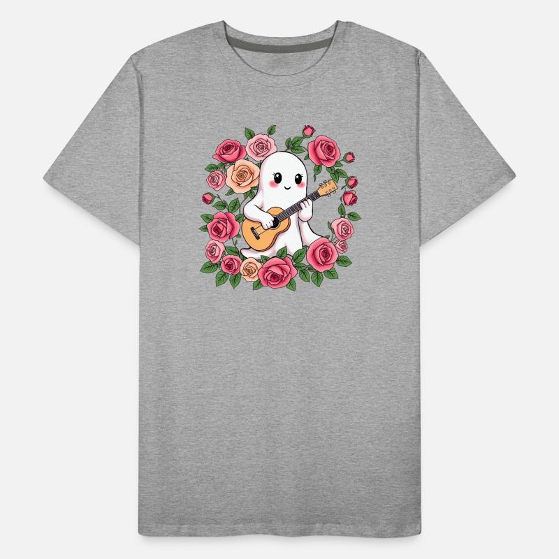 Ghost plays guitar Men's Premium Organic T-Shirt