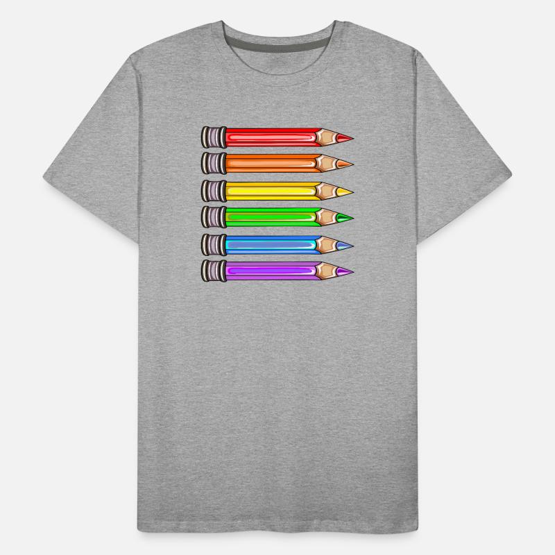 DRAPEAU ARC-EN-CIEL DE LA FIERTÉ T-shirt bio Premium Homme