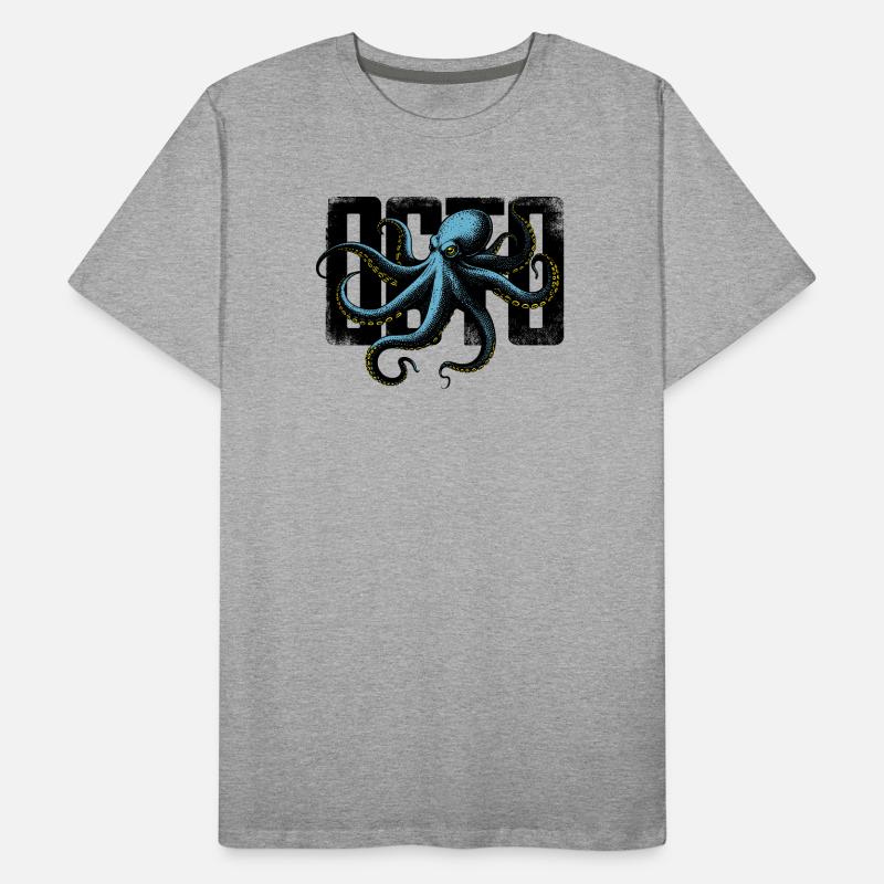 Stylized Octopus Men's Premium Organic T-Shirt