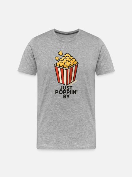 Just Poppin ́by Motivational Design - Men's Premium Organic T-Shirt - heather grey