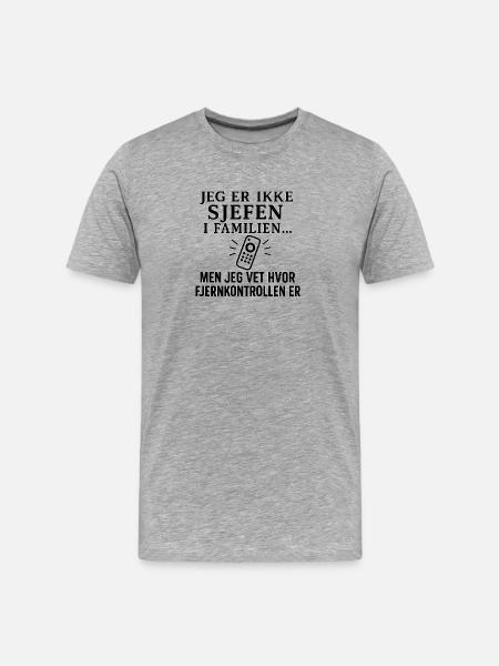 Humorous Family HumorDesign - Men's Premium Organic T-Shirt - heather grey