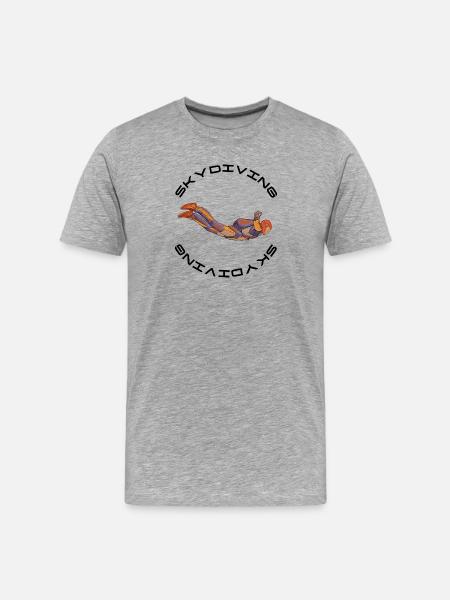 Skydiver - Men's Premium Organic T-Shirt - heather grey