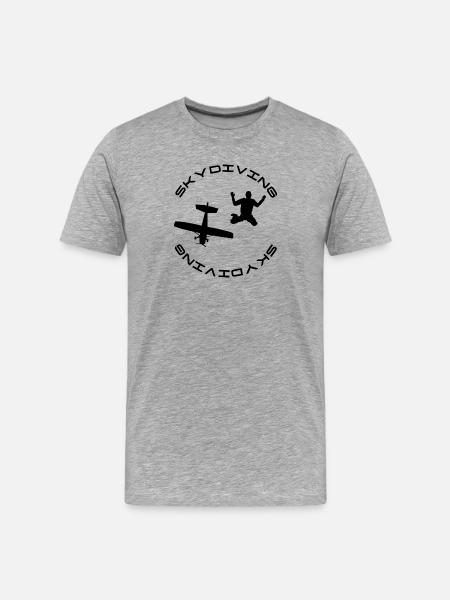 Skydiver - Men's Premium Organic T-Shirt - heather grey