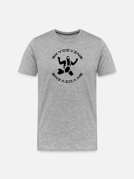 Skydiver - Men's Premium Organic T-Shirt - heather grey