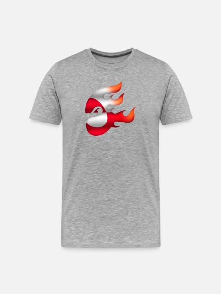 Greenland Flag - Greenland - Ninja - Men's Premium Organic T-Shirt - heather grey