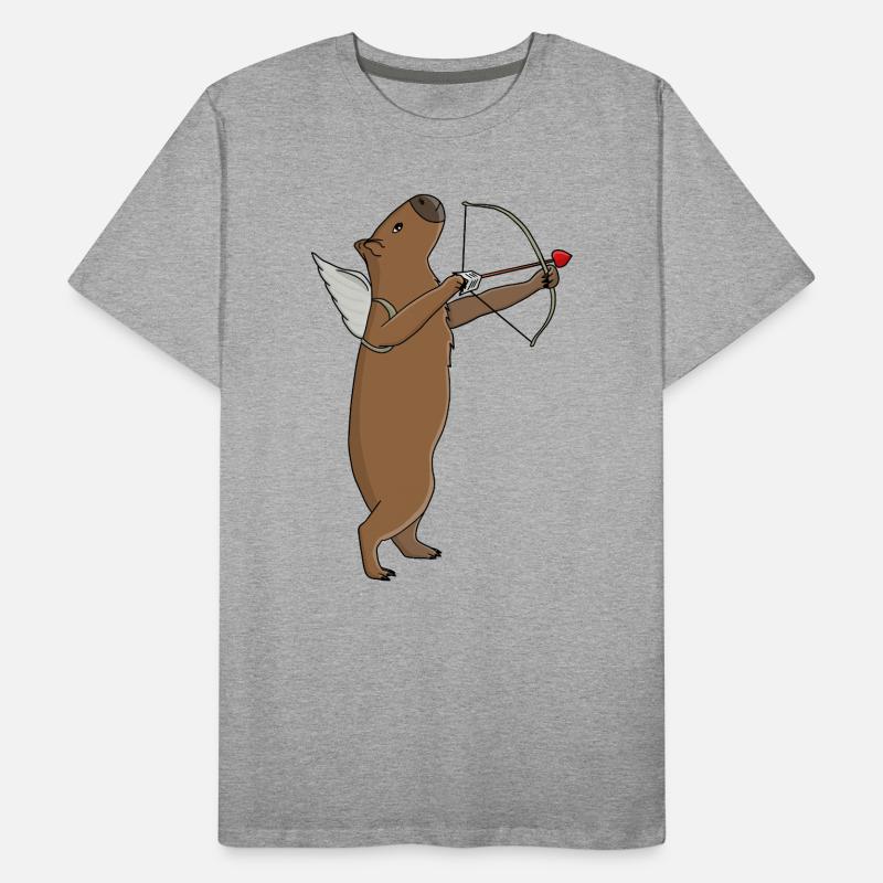 Cupidon Capybara T-shirt bio Premium Homme