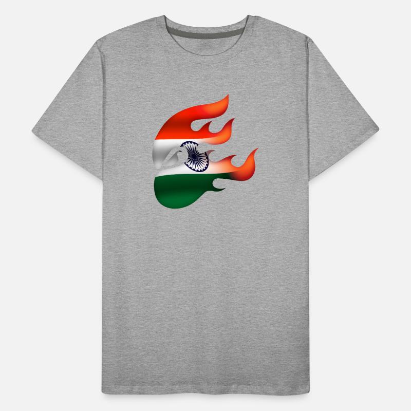 Drapeau de l’Inde - Inde - Ninja T-shirt bio Premium Homme