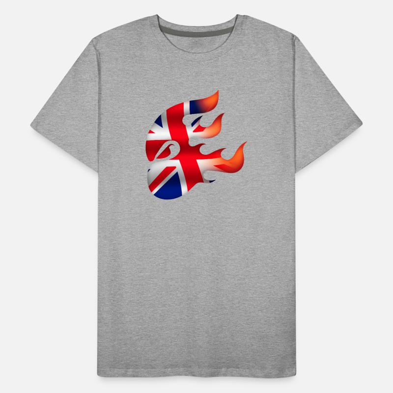 Drapeau du Royaume-Uni - Royaume-Uni - Ninja T-shirt bio Premium Homme