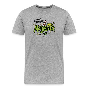 Team Margarita - T-shirt bio Premium Homme - gris chiné - Devant - Damien (186cm)