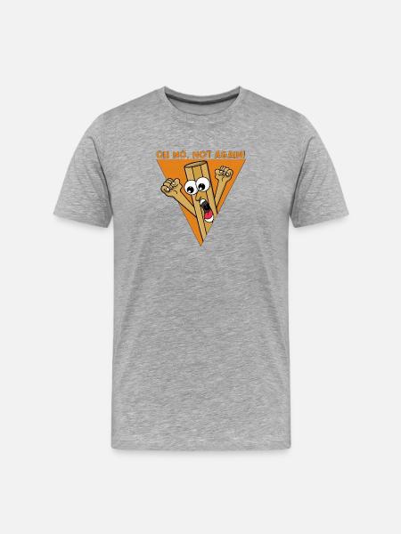 Oh No, Not Again - Men's Premium Organic T-Shirt - heather grey