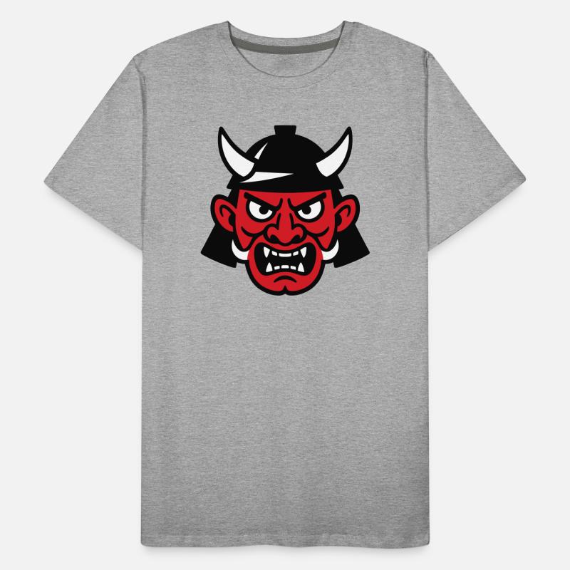 Samurai Devil Männer Premium Bio T-Shirt