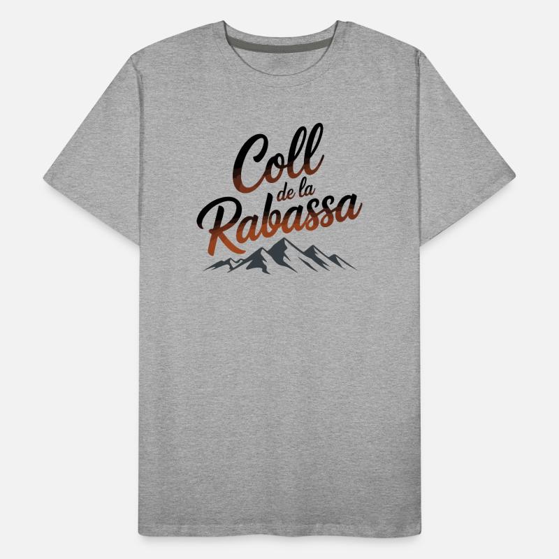 Coll de la Rabassa Climb Script Art T-shirt bio Premium Homme