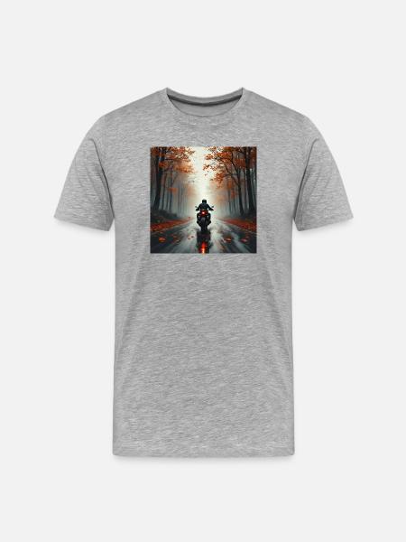 Ride The Fall - Men's Premium Organic T-Shirt - heather grey