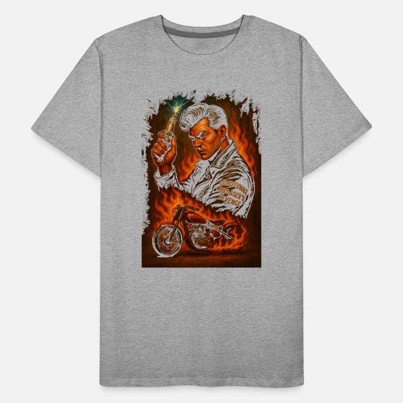ZÜNDFUNKE – Greaser's Revenge Men's Premium Organic T-Shirt